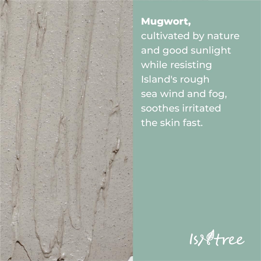 Isntree Mugwort Calming Clay Mask 100ml - Soothing & Purifying Facial Mask